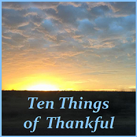 Parties, Celebrations, Annual PSA and Medical Stuff, a Ten Things of Thankful Post