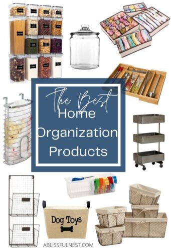 Sharing the BEST home organization products to get your home in tip-top shape! From drawer organizers, shelf units and jars,...Read More