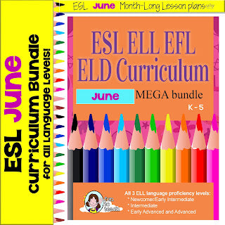 June Month-long ESL Curriculum Bundle