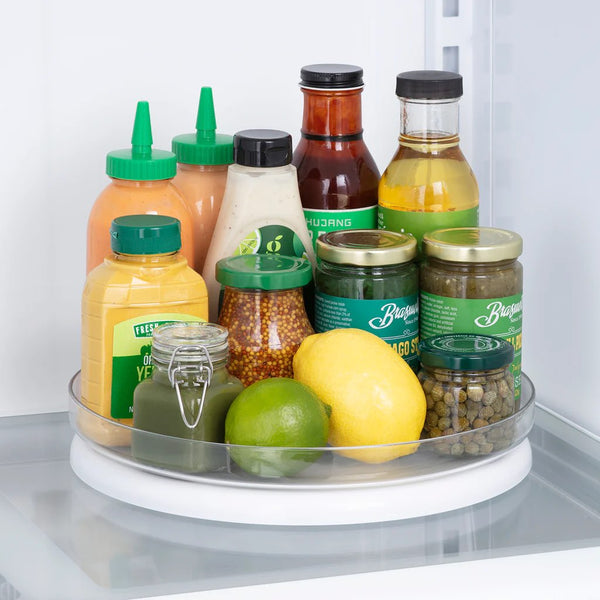 Can Confirm: Adding a Lazy Susan to My Fridge Makes Staying Organized and Minimizing Food Waste So Much Easier