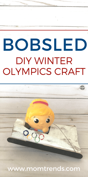 DIY Bobsled Winter Olympics Craft