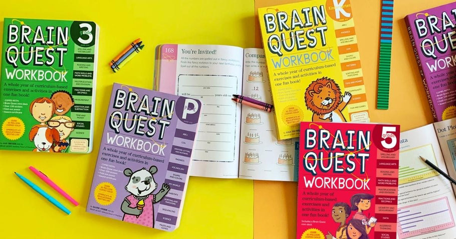 Brain Quest Kids Workbooks from $5.70 on Amazon (Regularly $13) | Great Summer Bridge Workbooks