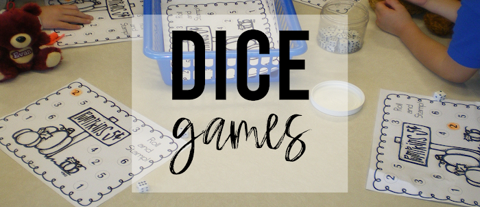 Math Dice Games for Kindergarten and First Grade