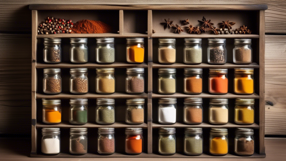 Rustic Charm: The Perfect Spice Rack for Your Kitchen