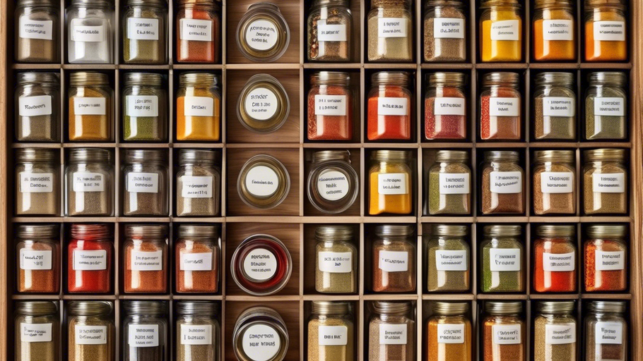 Spice Drawer Mastery: Organizing Your Flavor Arsenal