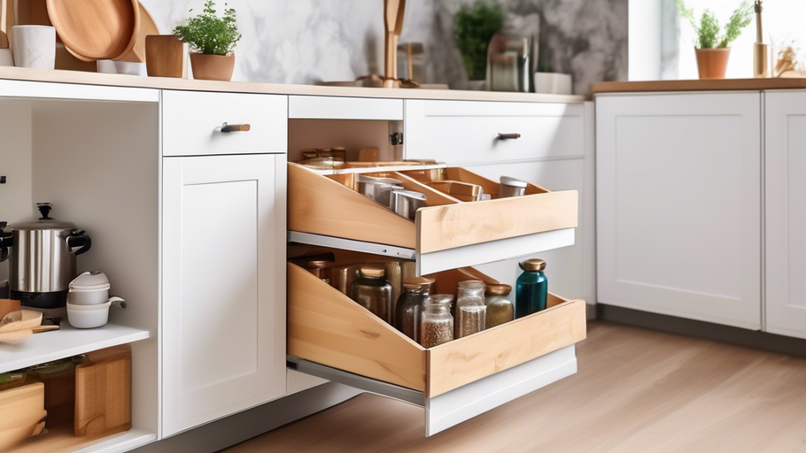 Maximize Storage with Narrow Cabinet Pull-Outs