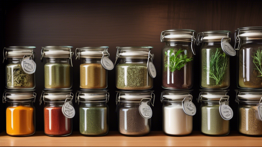 DIY Spice Jars for Kitchen Organization