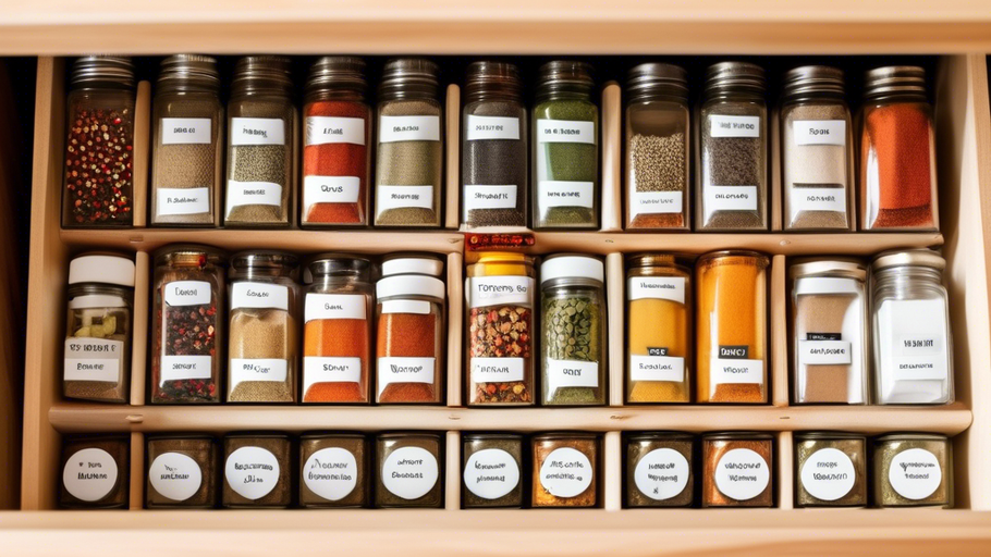 DIY Spice Drawer Organizer