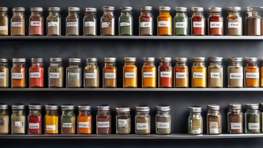 Space-Saving Spice Rack Wall Mount