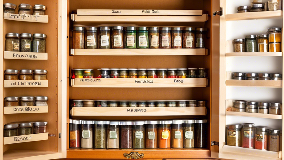 Space-Saving Spice Storage: Expandable Spice Rack