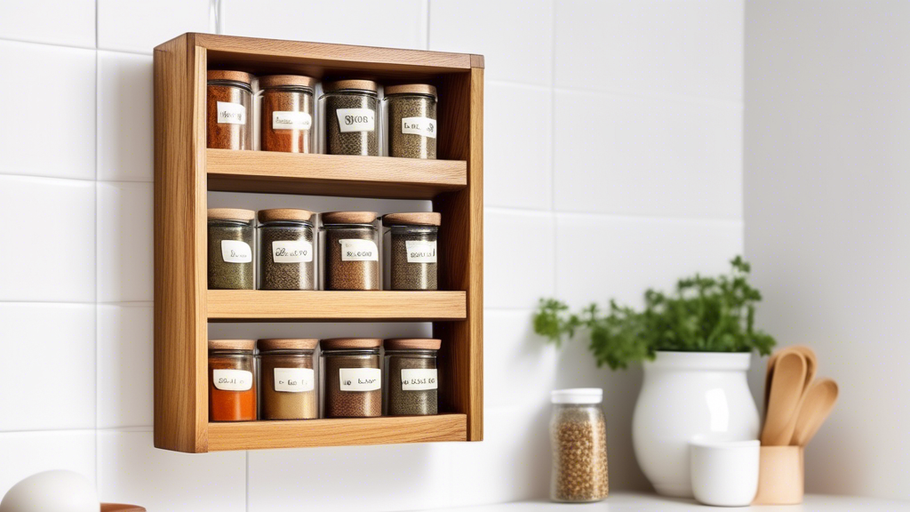 Oak Spice Rack: A Must-Have Kitchen Accessory