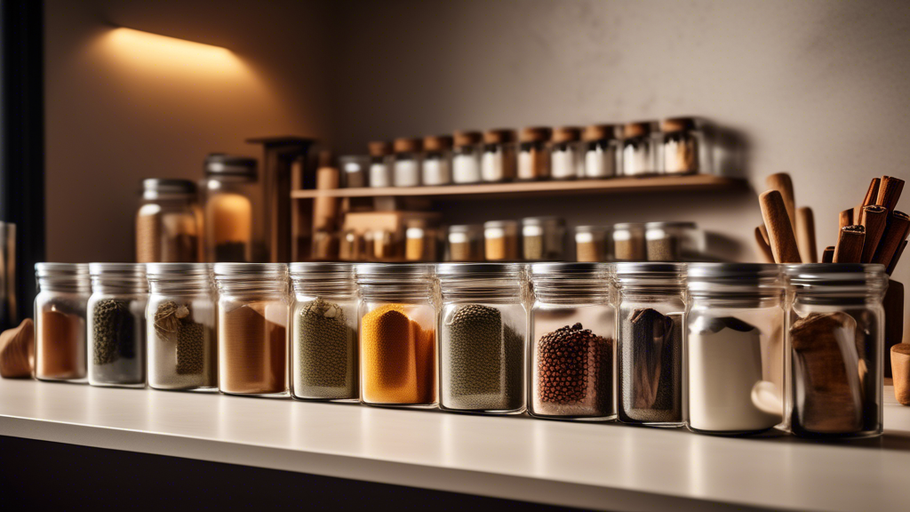 Modern Spice Display: A Culinary Showcase