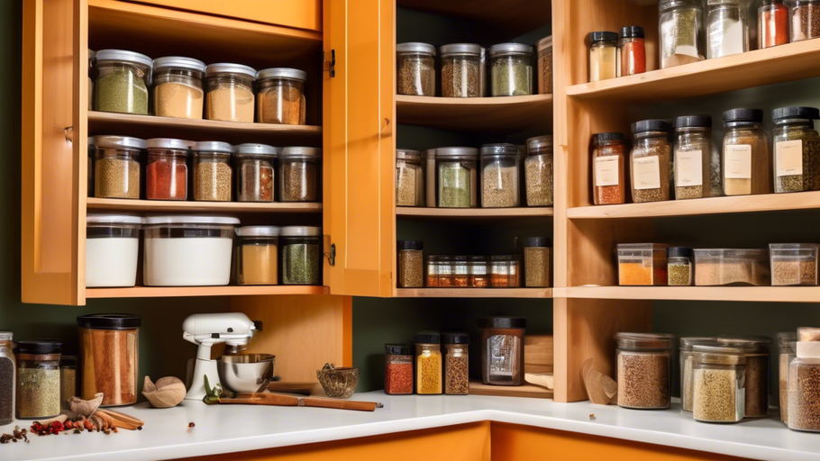 Corner Spice Storage Solutions