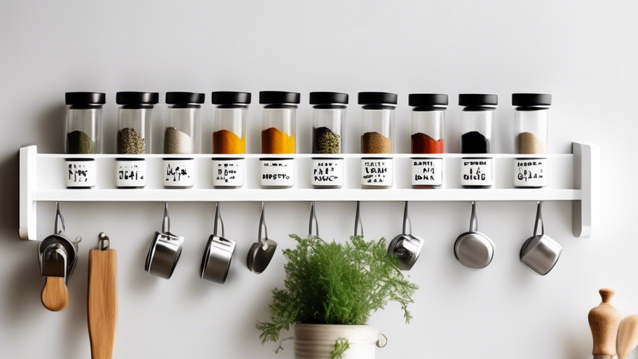 Single-Tier Spice Rack: A Tidy Kitchen Essential