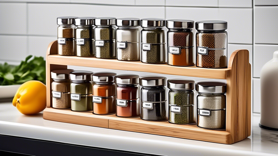 Space-Saving Solutions: Countertop Spice Rack Ideas