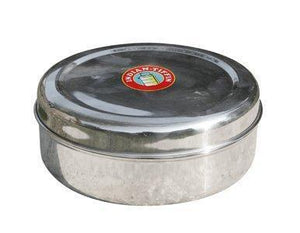 Indian Style Masala Dabba Spice Box including Double Lid 22cm - Productive Organizing
