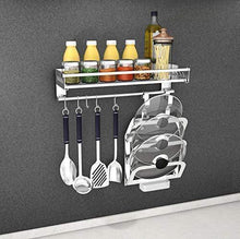 Load image into Gallery viewer, SuperFitMe Hanging Spice Rack with Hook (Type 304 Stainless Steel) - Productive Organizing