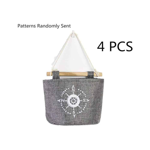 Fellibay Storage Basket Collapsible Linen Storage Bag Wall Hanging Basket Storage Bags Over Door Hanging Organizer Home Closet Wall Door Hanging Bag for Bedroom, Kitchen, Bathroom(4Pack) - Productive Organizing