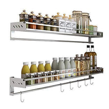 Load image into Gallery viewer, SuperFitMe Hanging Spice Rack with Hook (Type 304 Stainless Steel) - Productive Organizing