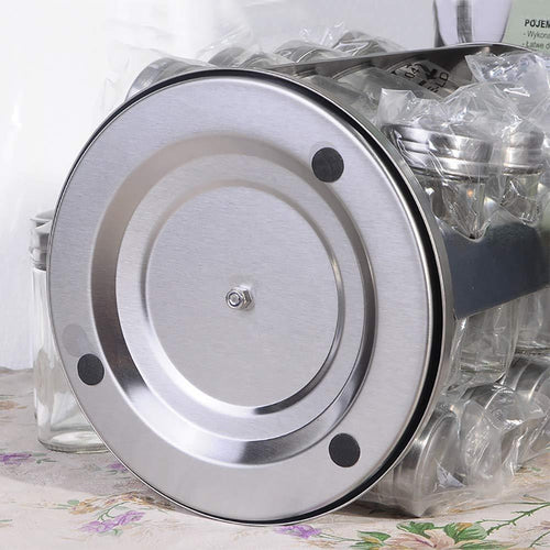 Spice Rack Revolving Stainless Steel Seasoning Storage Organizer Spice Carousel Tower for Kitchen Set of 16 Jars - Productive Organizing