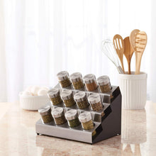 Load image into Gallery viewer, Kamenstein 5192805 Tilt 12-Jar Countertop Spice Rack Organizer with Free Spice Refills for 5 Years - Productive Organizing