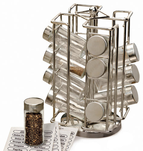 Spice Rack - Revolving Chrome Spice Rack (6 1/2