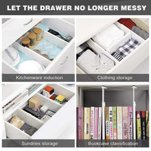 Load image into Gallery viewer, Favonian Drawer Dividers Clothes Divider Multifunction Dresser Organizer Spice Organizers Adjustable Expandable Rack for Kitchen Desk Cabinet Storage Wardrobe Clothing Arrange 3 Pcs Pack - Productive Organizing