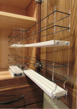 Load image into Gallery viewer, Vertical Spice - 22x2x11 DC - Spice Rack - Narrow Space w/2 Drawers each with 2 Shelves - 20 Spice Capacity - Easy to Install - Productive Organizing
