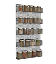 Load image into Gallery viewer, Spice Rack Wall Mount- Spice Rack Organizer- Use as a Wall Mounted Spice Rack- Great Storage Capacity for Kitchen Spicy Shelf- The Best Spice Rack -5 Tier Shelves - Productive Organizing
