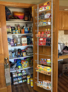 Home-Complete Over the Door Organizer-Space Saving Hanging Storage Shelves for Kitchen, Pantry, Closet-For Spices, Jars, Cleaning Products and More - Productive Organizing